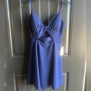 B DARLIN PROM HOMECOMING FORMAL MINI DRESS NWT SIZE 1/2 Navy sparkle fabric